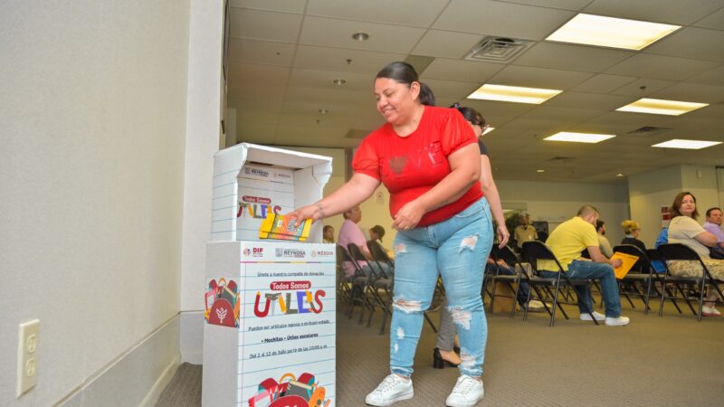 Unen esfuerzos DIF Reynosa y sociedad civil para apoyar a estudiantes