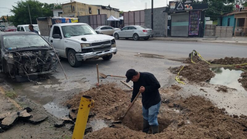 Reparó COMAPA fugas de agua en Jarachina Norte y Cumbres