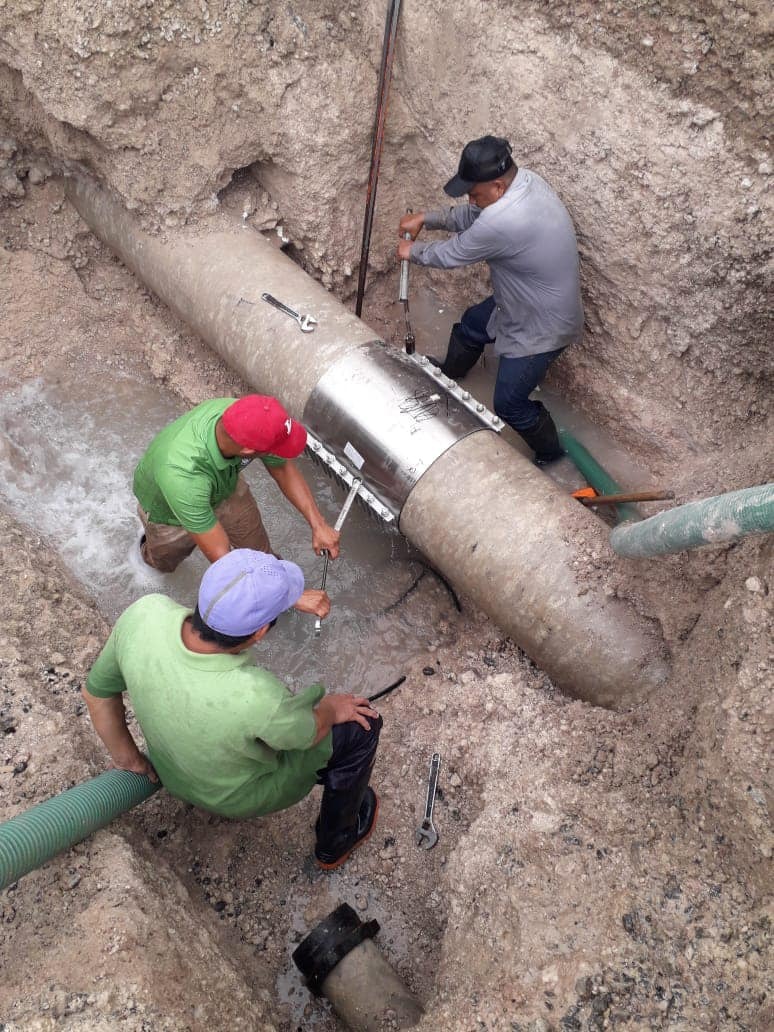 Reparará Comapa fuga de agua en la planta potabilizadora Pastor Lozano