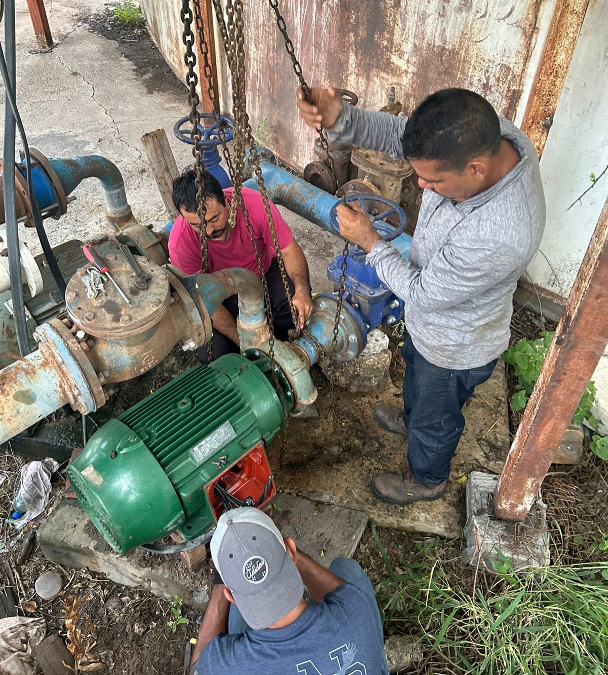 Instaló COMAPA equipo en planta de rebombeo del fraccionamiento Los Fresnos