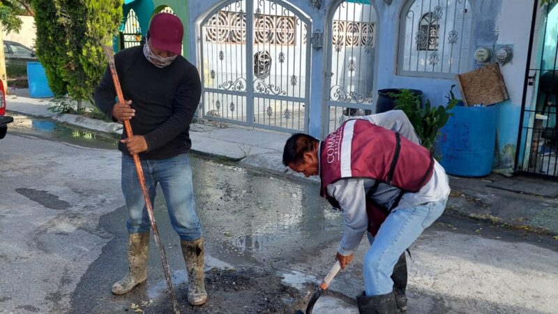 Ejecutó Comapa reparación de fugas de agua en el fraccionamiento San Valentín