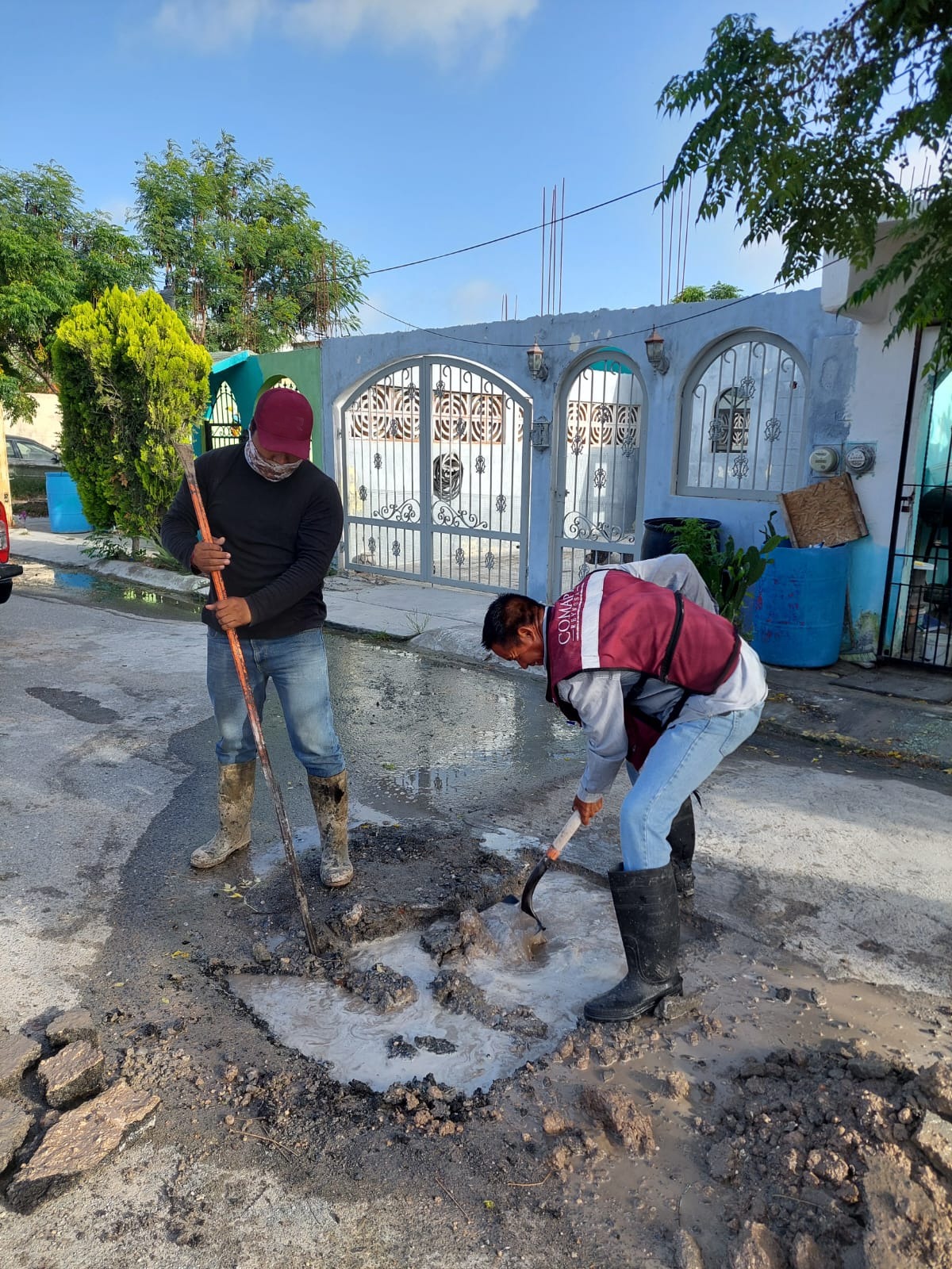 Ejecutó Comapa reparación de fugas de agua en el fraccionamiento San Valentín