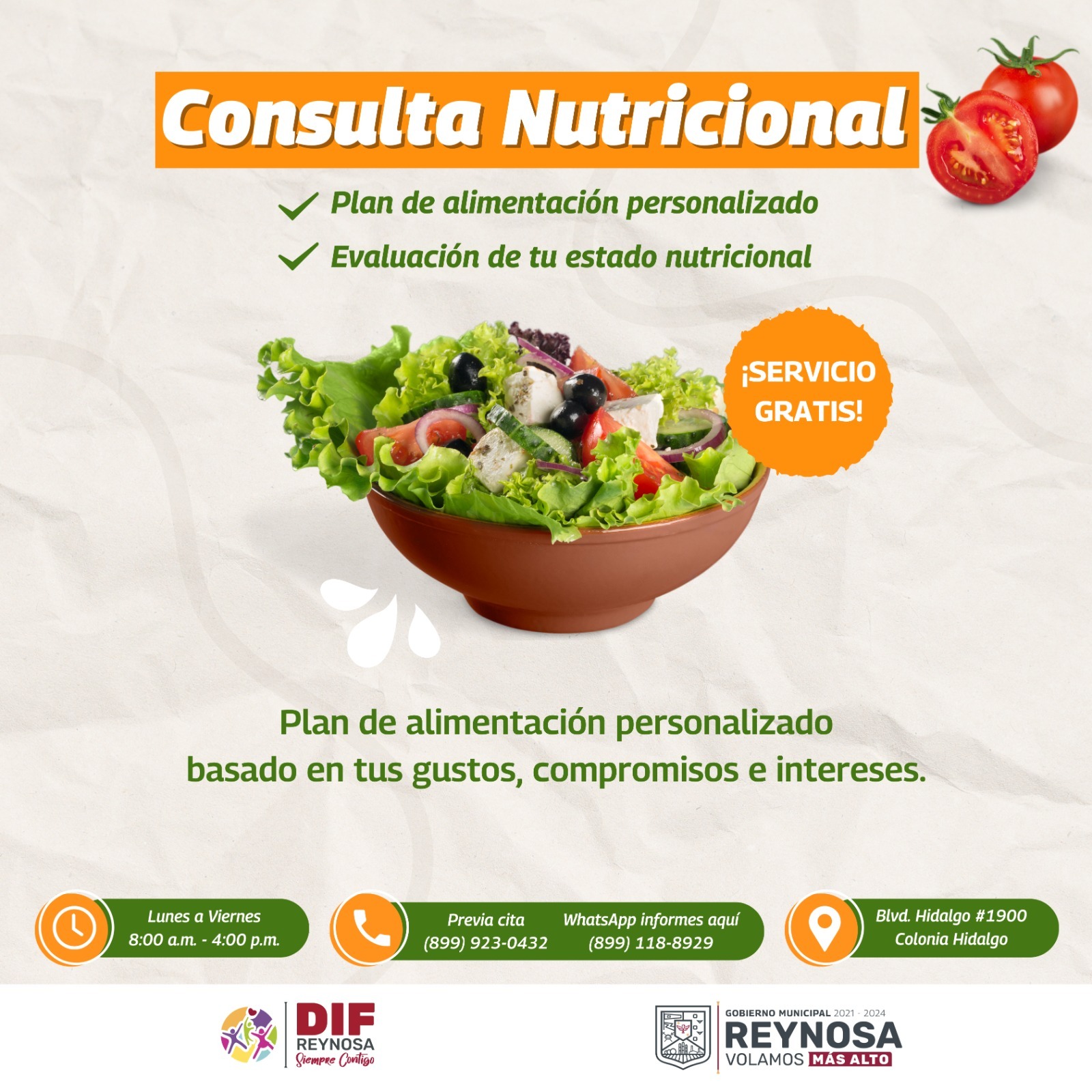 Mejora DIF Reynosa nutrición en familias