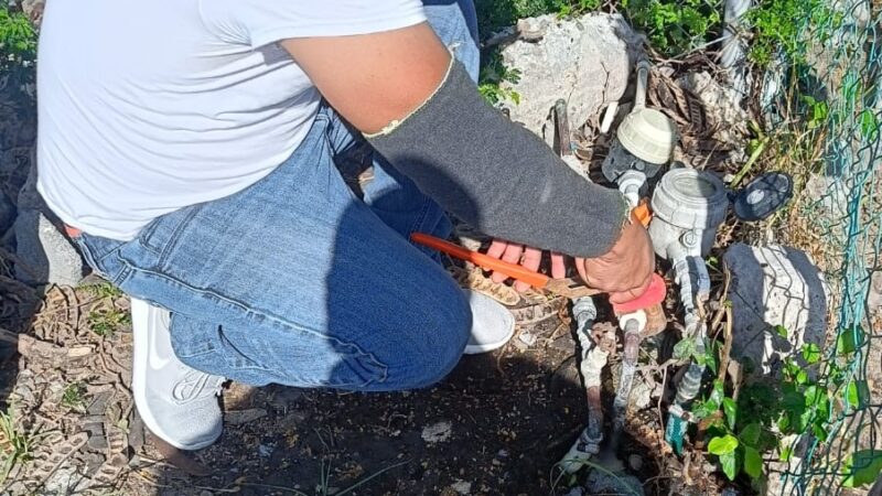 Reparó Comapa fugas de agua potable en la colonia La Cañada