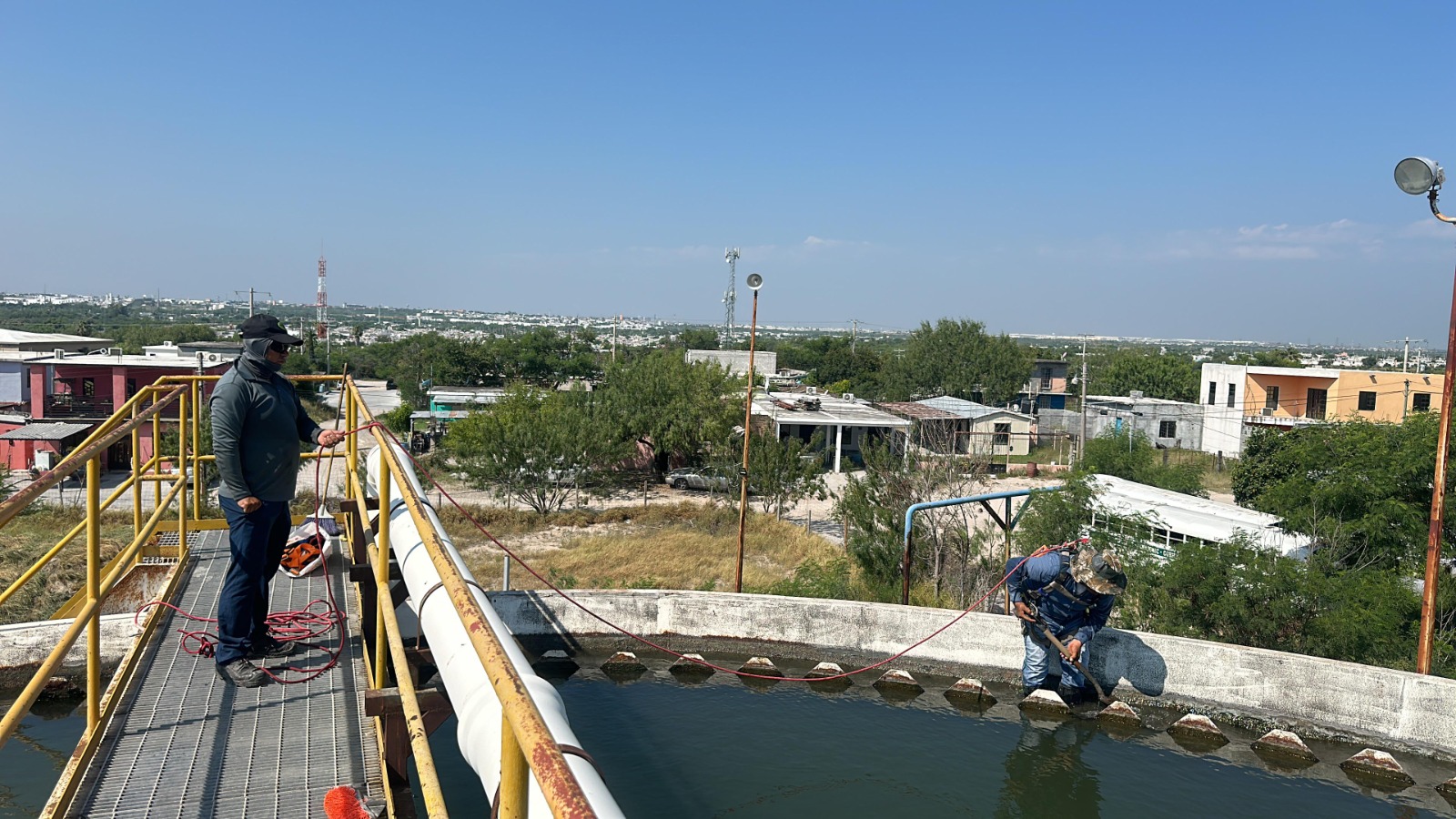 Realizó Comapa limpieza de clarificadores en planta potabilizadora Rancho Grande