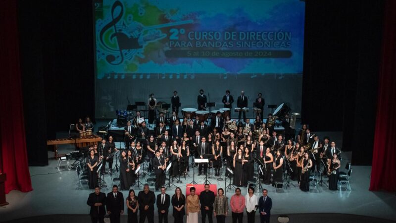 Clausuró Gobierno de Carlos Peña Ortiz Segundo Curso de Dirección para Bandas Sinfónicas