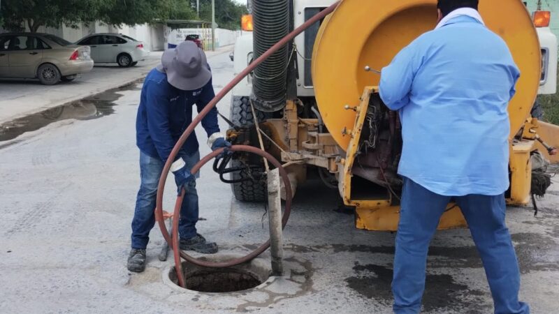 Realizó COMAPA trabajos de mantenimiento en colonia Villa Florida