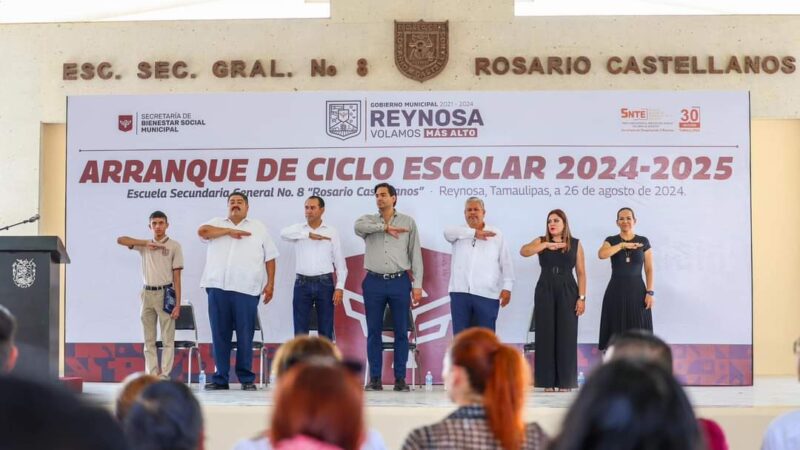 Declaró Carlos Peña Ortiz inaugurado ciclo escolar 2024-2025 en Reynosa