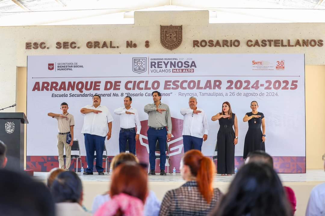 Declaró Carlos Peña Ortiz inaugurado ciclo escolar 2024-2025 en Reynosa