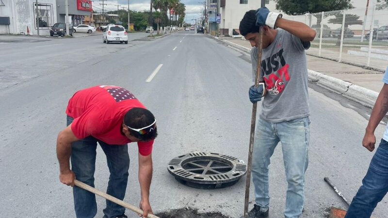 Realizó COMAPA instalación de brocales en distintos puntos de la ciudad