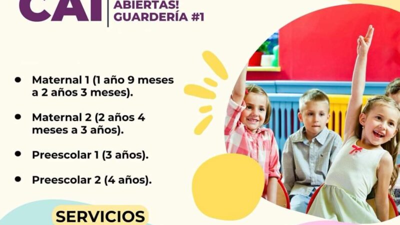 Atiende DIF Reynosa a familias con servicio de guardería