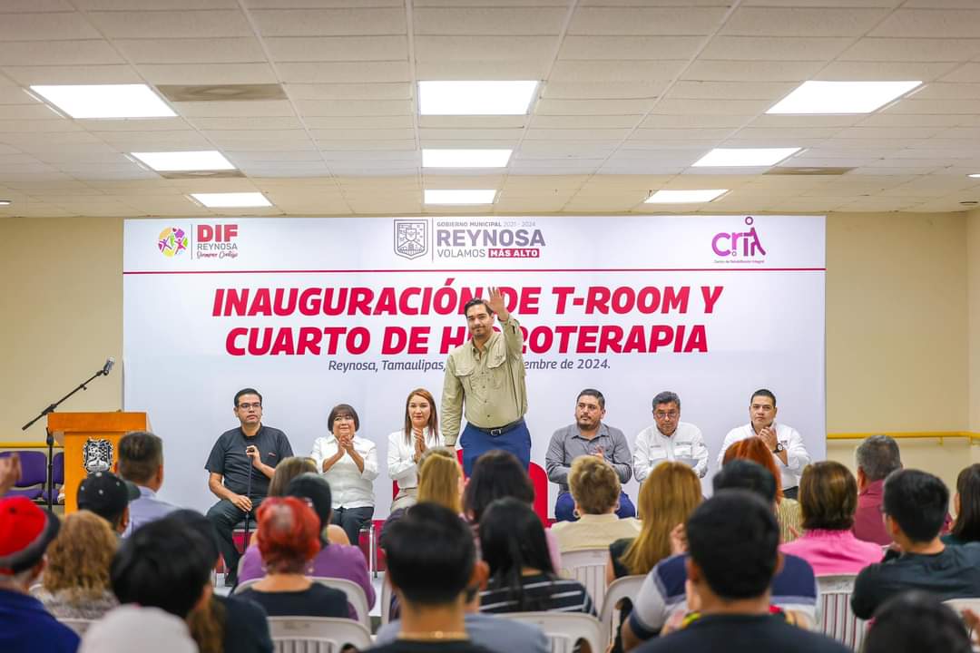 Inauguró Carlos Peña Ortiz T-ROOM y Cuarto de Hidroterapia del CRI-Reynosa por 12.3 MDP