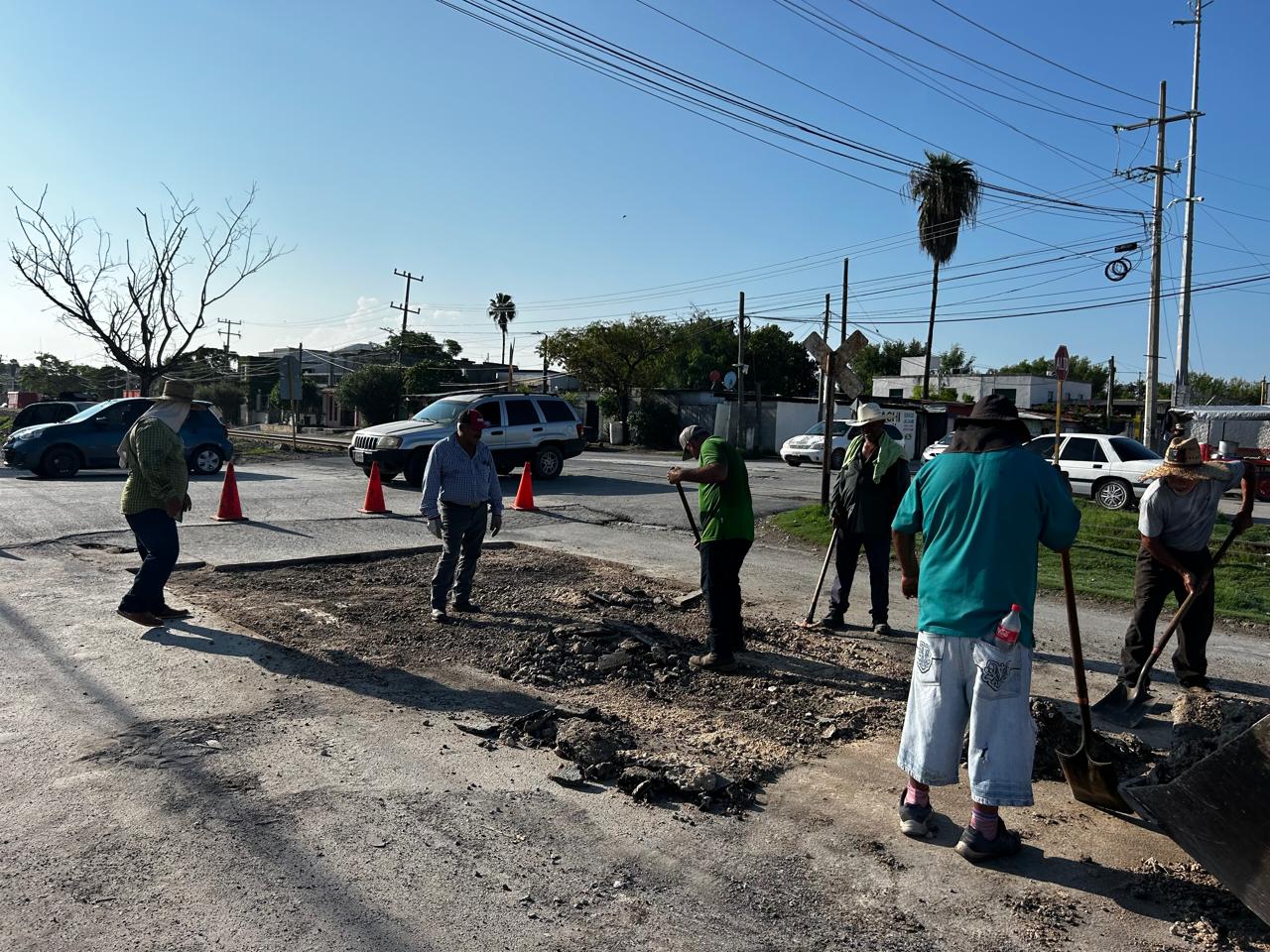 Reynosa avanza con el programa permanente de bacheo del Alcalde Carlos Peña Ortiz