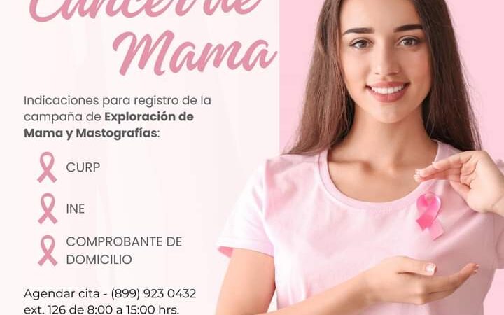 Llama DIF Reynosa a participar en Campaña de Prevención de Cáncer de Mama