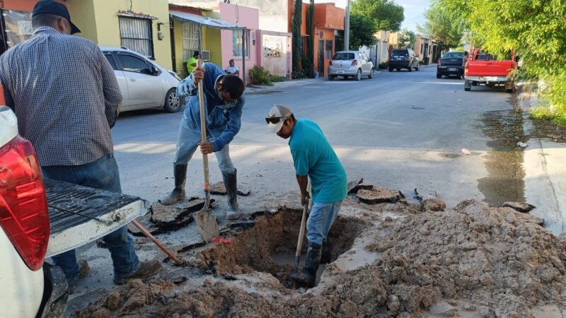 Reparó COMAPA fugas de agua potable en distintos puntos de la ciudad