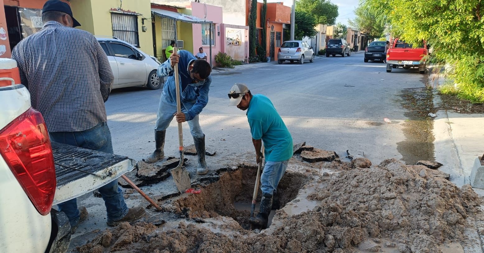 Reparó COMAPA fugas de agua potable en distintos puntos de la ciudad